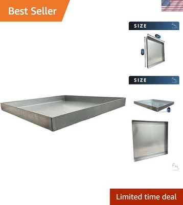 Heavy-Duty 22  x 22  x 2  HVAC Condensate Pan -  Rust-Resistant & Durable