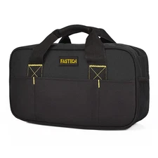 Heavy Duty Tool Bag 14-Inch Wide Mouth Tool Tote Bag Waterproof Tool Organize...