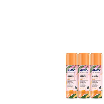 3x200ml AVEO Professional Trockenshampoo Coconut Babe | Frische & Duft