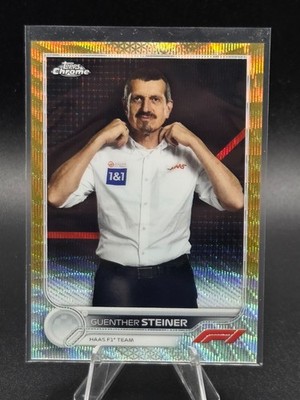 2022 Topps Chrome Formula 1 F1 Guenther Steiner Gold Wave 34/50 #108