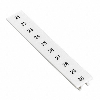 Phoenix contact 0808626:0021 ZBF 4,LGS:FORTL.ZAHL 21-30 zack marker strip flat