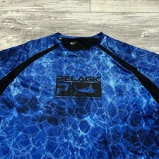 Pelagic Shirt Mens Large Blue Camo Long Sleeve Performance Fishing VaporTek UPF