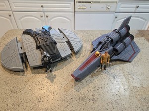 battlestar galactica Viper &cylon Raider 3d Printed 33/4 Figure Size 