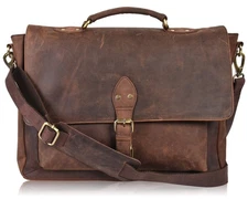 Brown | Vintage Messenger Bags For Office Use | Multiple Compartment | Travel...