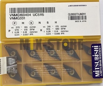 10pcs/box New   VNMG160404 UC5115 VNMG331 Carbide Insert #qo
