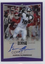 2016 Leaf Metal Draft Purple Prismatic 11/25 Aaron Burbridge #BA-AB1 Auto sq1