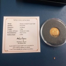 Jubilee Mint The Queen Elizabeth 90th Birthday Splid Gold Coin One Crown