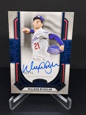 2024 Topps Tier One Prime Performers Blue Foil /75 Walker Buehler Auto 