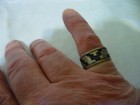 Vintage Taxco Hecho En CM Tribal Sterling Silver Ring 6.3g Size 9.5 — photo 2