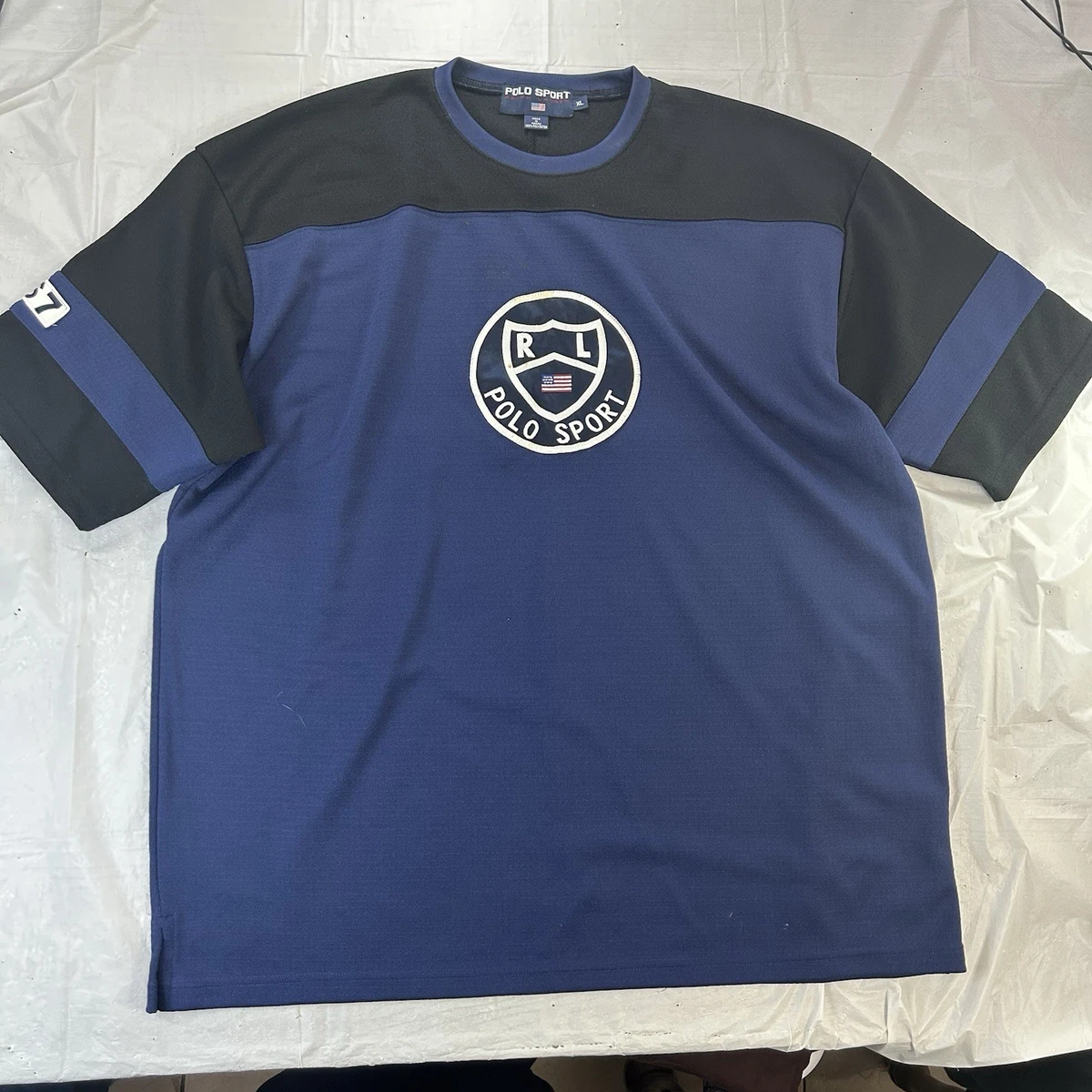 POLO SPORT フットボール シャツ ラルフ M 20-9-100 Polo Sport Ralph Lauren Shirt Mens Jersey Medium 4th and Goal