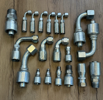 #ad #ad 10 Piece LOT Gates Eaton Crimp Hydraulic Hose Fittings 1 4quot; 1 2quot; 3 4quot; $149.00