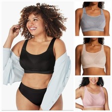 PLAYTEX Women's Secrets Bounce Control Anchorstrap US4221 Wicking Wireless Bra