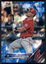 2016 Topps #95 Kole Calhoun Chrome Sapphire 65th Anniversary Edition