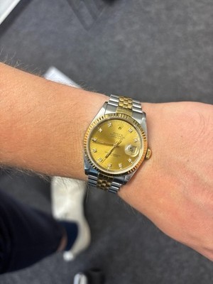 Rolex Datejust 36 Bicolor Ref. 16233 Diamant-Zifferblatt 1991
