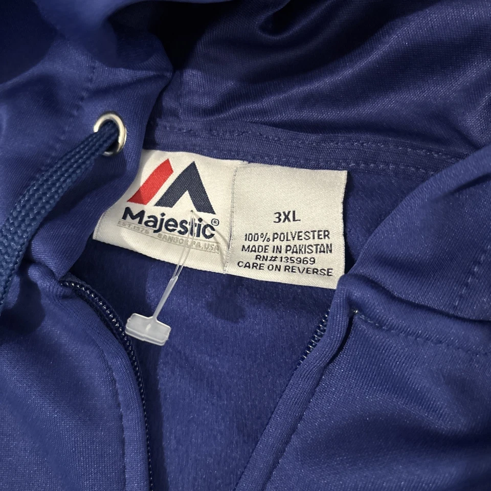 De colección Nuevo Indianapolis Colts NFL Cremallera Completa Sudadera con Capucha Cosida Logo Majestuoso XXXL 3XL Foto 4 de 4