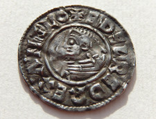 A721 - Aethelred II Silver Hammered Last Small Cross Type Penny. c.1009-17