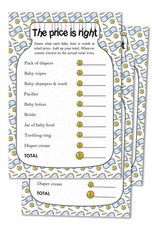 The Price is Right Baby Shower Game Ideas, 50 Cards Fun Baby Shower Game for ...