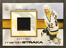 2000-01 Pacific Crown Royale - Game-Worn Jerseys Martin Straka /581 (MEM)