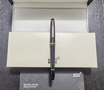 #ad Montblanc Meisterstuck 163 Black and Gold Rollerball Pen New amp; Authentic $149.00