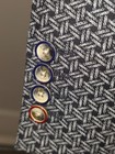 DUCHAMP LONDON NAVY & GRAY BASKETWEAVE WOOL BLAZER 48R (58 EU) NEW WITHOUT TAGS — photo 6