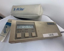 Graphic Arts X-Rite 418 Printing Densitometer w Charger Original Paperwork & Bag