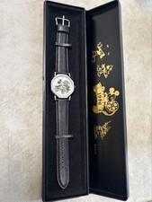 Reloj de cuarzo Mickey Mouse Disney 1996 caja de acero inoxidable garantía número de serie