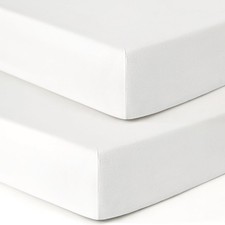 Stretchy Ultra Soft Crib Sheets Set 2 Pack, Universal Fit for Standard