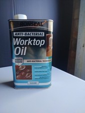 RONSEAL Clear Worktop Oil Anti Bacterial - 1000ml = 1 Litre - GENUINE SEALED TIN