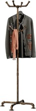 Industrial Metal Pipe Coat Rack with 6 Hooks