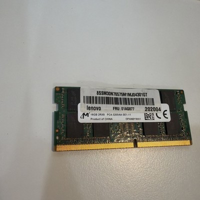 Micron 16GB DDR4 3200MHz 2Rx8 PC4-3200AA Laptop RAM SODIMM | eBay