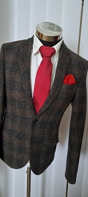 Heart & Dagger Co Hand woven Harris Tweed,  neu Luxus Sakko- 46, Schurwolle, ...