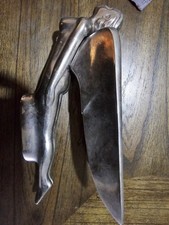 1940's, 1950's Deco Flying Winged Goddess Angel Hood Ornament