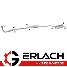 Echappement silencieux pour Opel Corsa B 1.5 D 1.7 D 1904