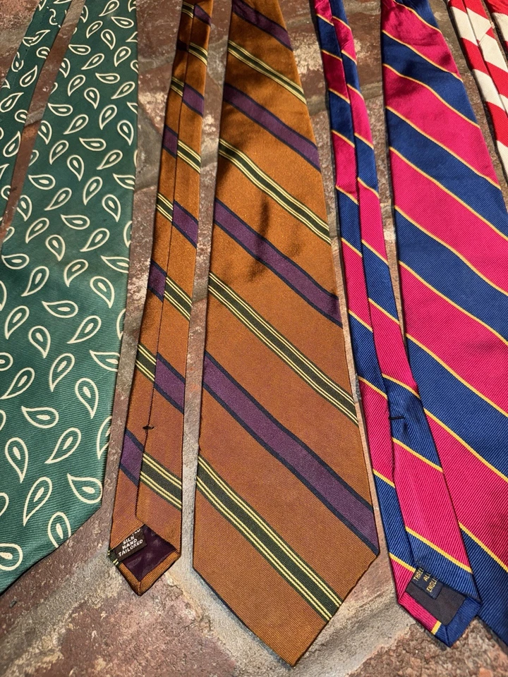 Лот из 6 винтажных мужских галстуков Abercrombie & Fitch  - Изображение 4 из 4