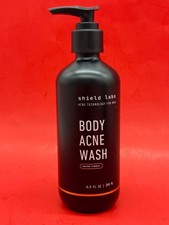 Shield Hombres Acné Cuerpo 8.5 Lavado Espalda Pecho y Hombros 4% Peróxido de Benzoilo Glicólico