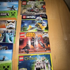 Huge Lego Instruction Manual Lot 29 Manuals Star Wars Creator Minecraft Creator