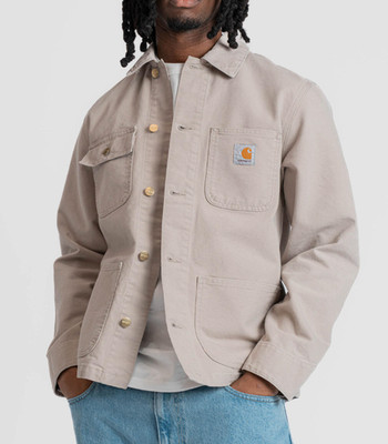 Carhartt WIP MICHIGAN COAT I034787 Dusky H Brown / Dusky H Brown Stone Canvas M
