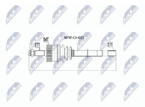 Original NTY Drive Shaft NPW-CH-021 For Jeep