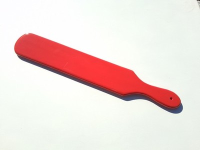 (New) Spanking Paddle In Red, 18'' X 3'' X 1/2'' Acrylic Finish