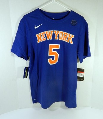 Men's New York Knicks  Dennis Smith Jr. #5 DriFit Blue T-Shirt L Nike NWT 944S