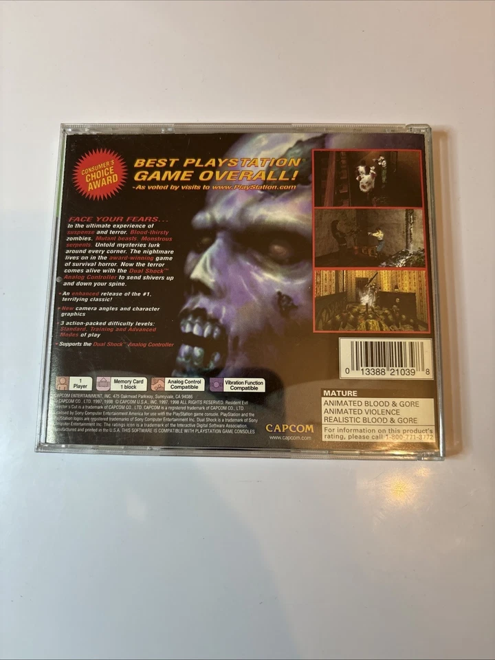 Resident Evil Director's Cut (Sony PlayStation 1, 1998) - Image 2 of 4
