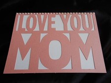 Handmade I Love You Mom Mother's Day or Any Occasion Blank Inside Using Stampin