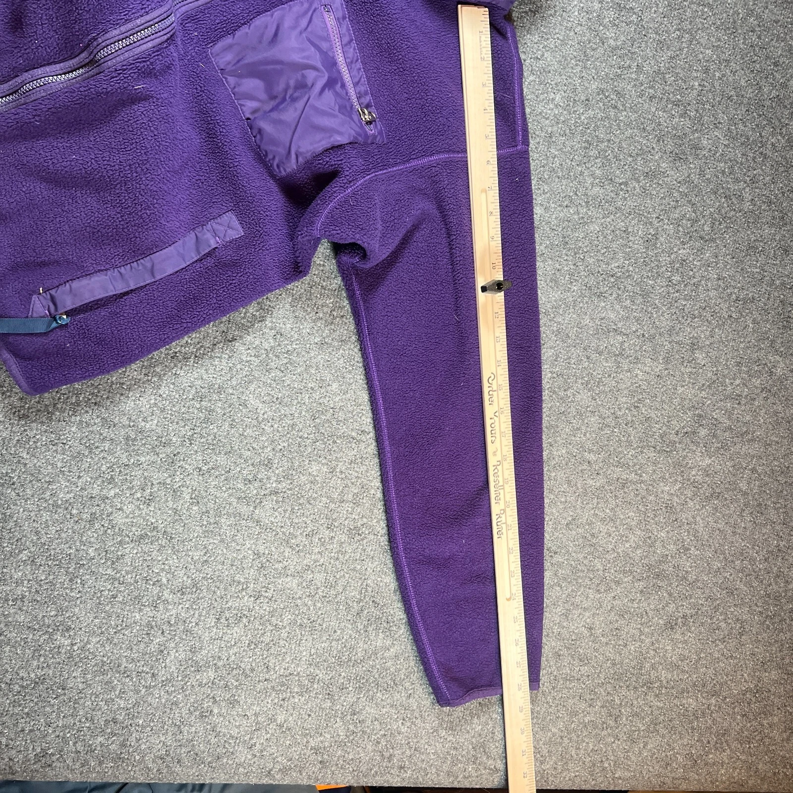 patagonia vintage fleece deep pile full zip 90s jacket