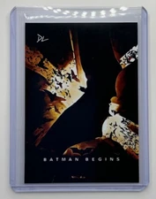Batman Begins Limited Edition Artist Signed “Movie Poster” Trading Card 3/10