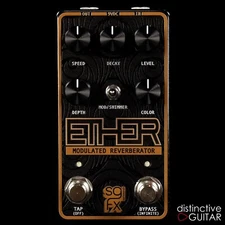 BRAND NEW SOLIDGOLDFX ETHER MODULATED REVERBERATOR EFFECTS PEDAL WITH TAP TEMPO