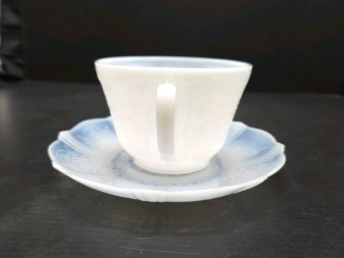 Macbeth Evans Monax American Sweetheart Opalescent Cup And Saucer - Picture 3 of 12