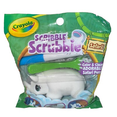 NIB Crayola Scribble Scrubbie Safari Animals Pets AYANA Rhino