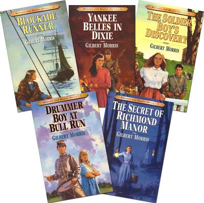 New BONNETS AND BUGLES Series Books 1-5 SET Gilbert Morris Out of Print Moody