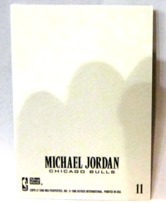 Michael Jordan 1996-97 Skybox Z-Force Z-Cling Parallel Card#11