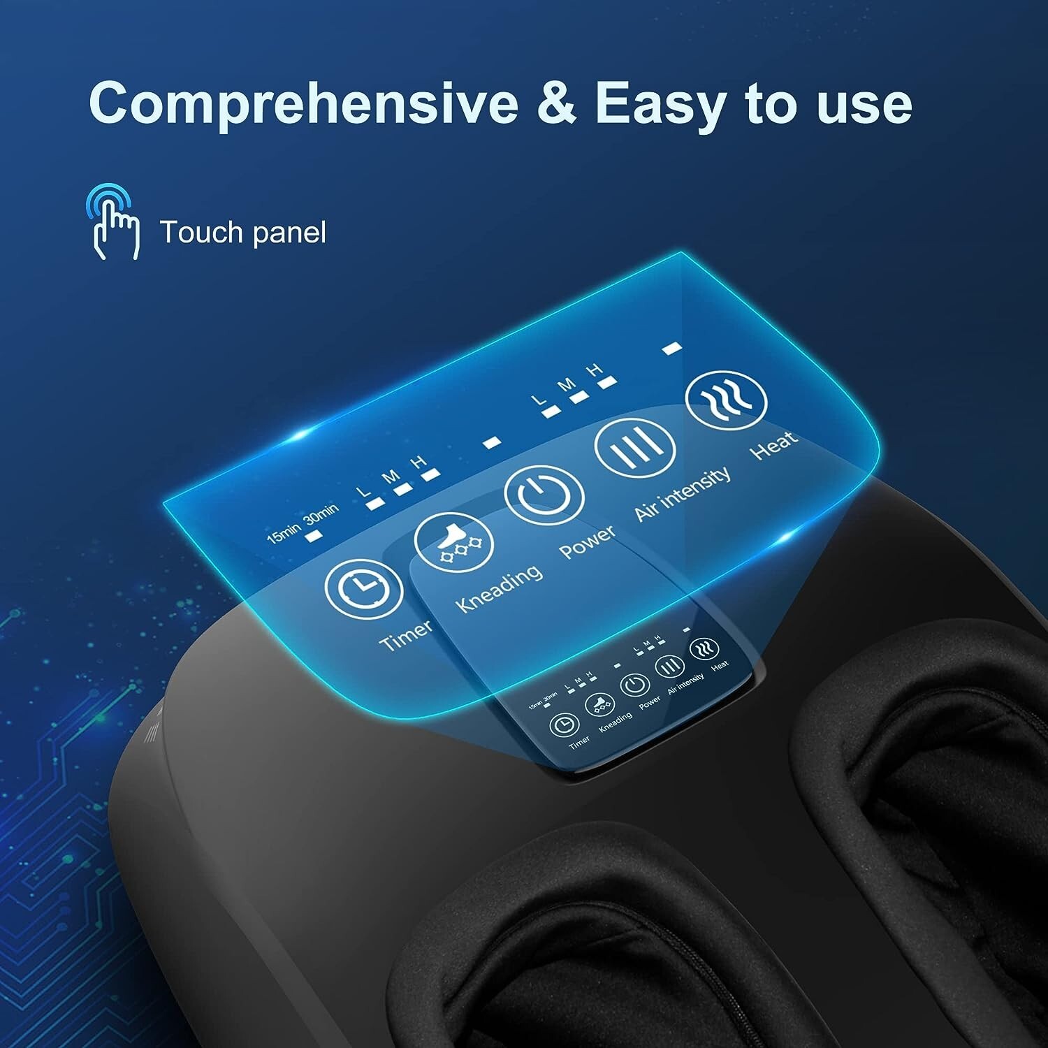 Comfier Foot Massager with Heat Rolling Shiatsu Feet Massager for